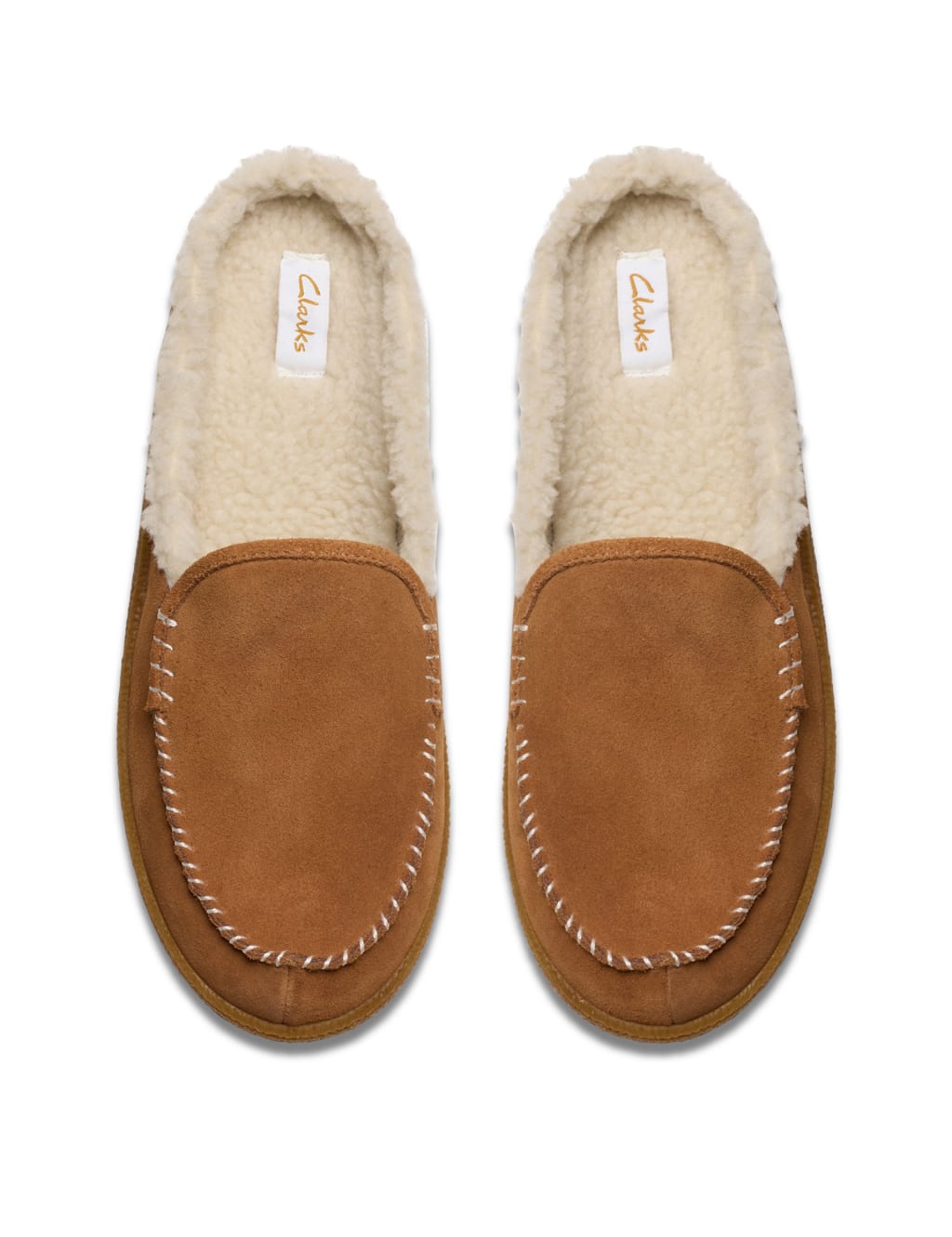 Suede Faux Fur Lined Mule Slippers 6 of 7