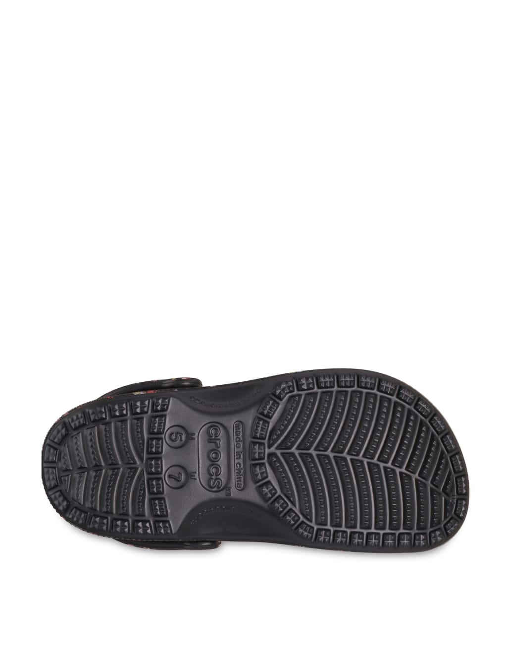 Black floral crocs 2025