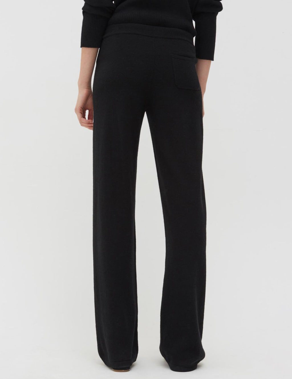 Wide leg cashmere joggers shop