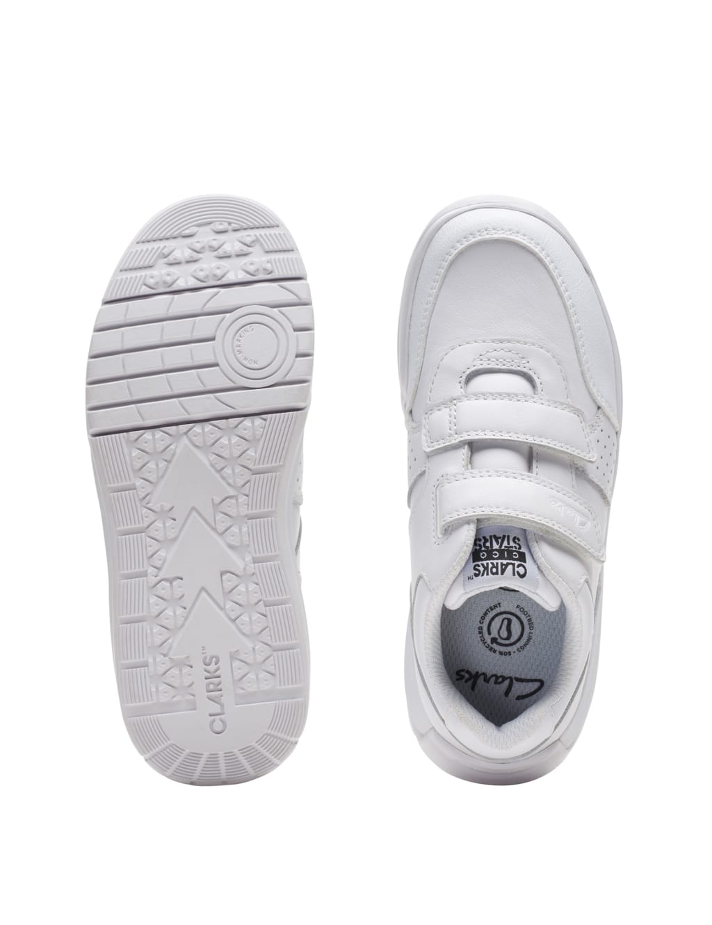 Kids' Leather Riptape Trainers (7 Small - 2.5 Large) 7 of 8