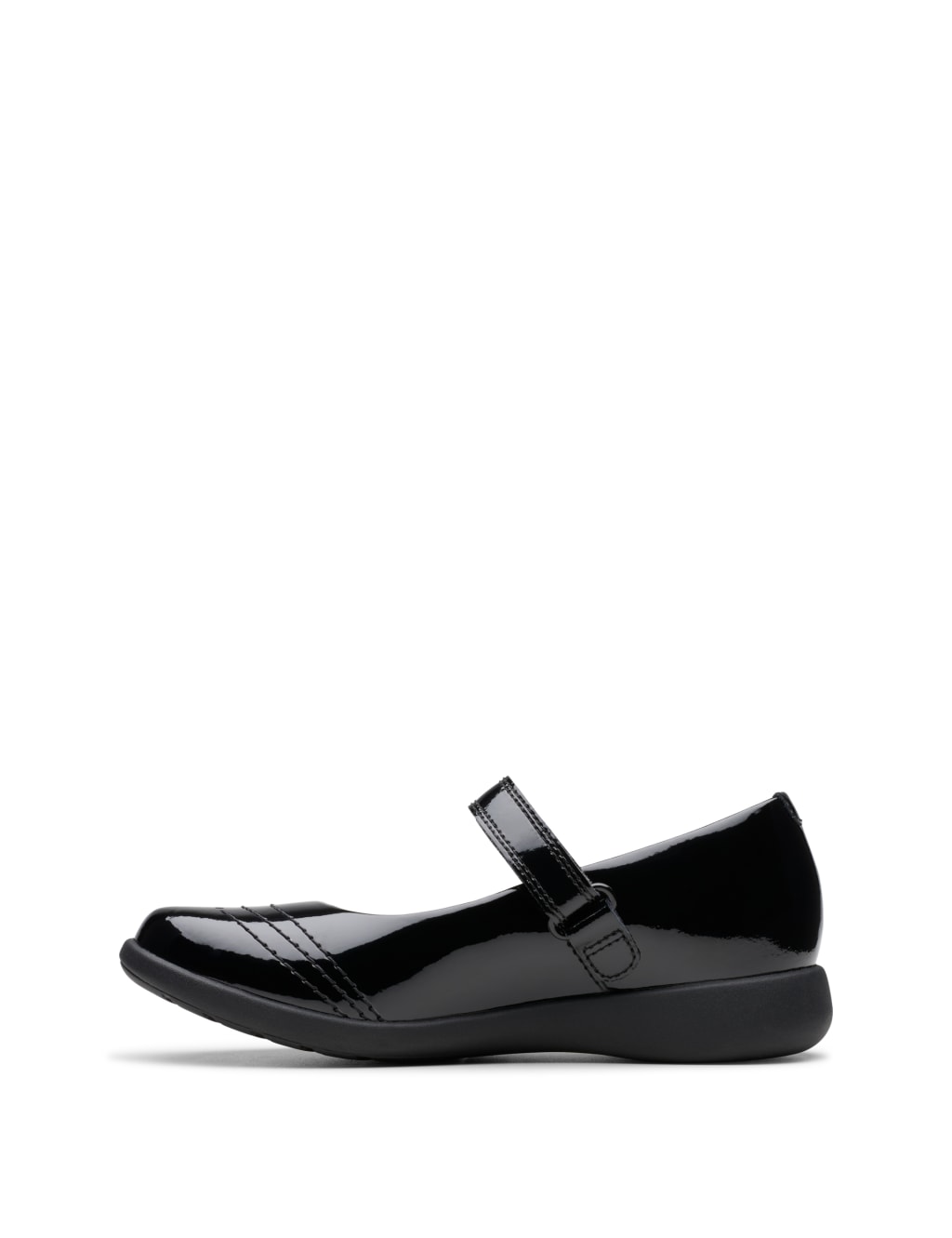 Kids' Patent Leather Riptape Mary Jane Shoes (10 Small - 2.5 Large) 3 of 8