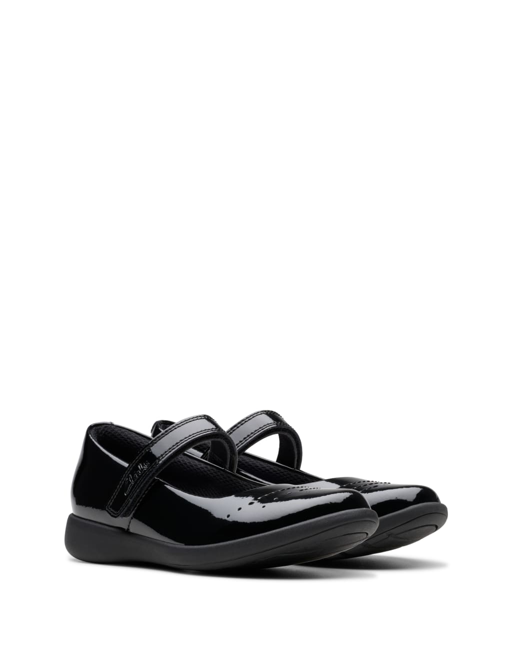 Kids' Patent Leather Riptape Mary Jane Shoes (10 Small - 2.5 Large) 5 of 8