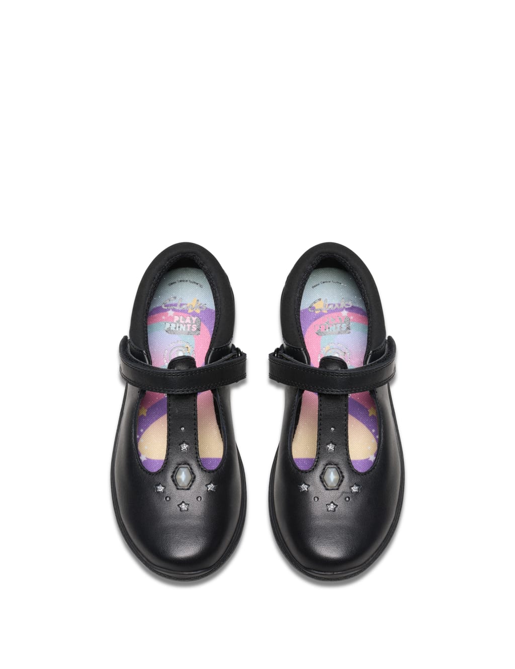 Kids' Leather T Bar Shoes (8 Small - 2½ Large) 2 of 8