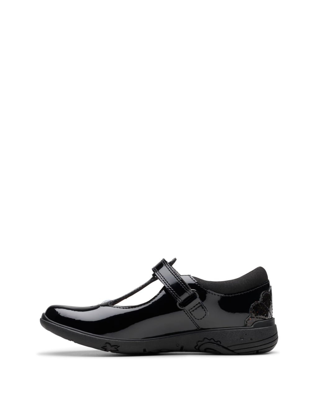 Kids' Leather Riptape T Bar Shoes (7 Small - 2½ Large) 3 of 8
