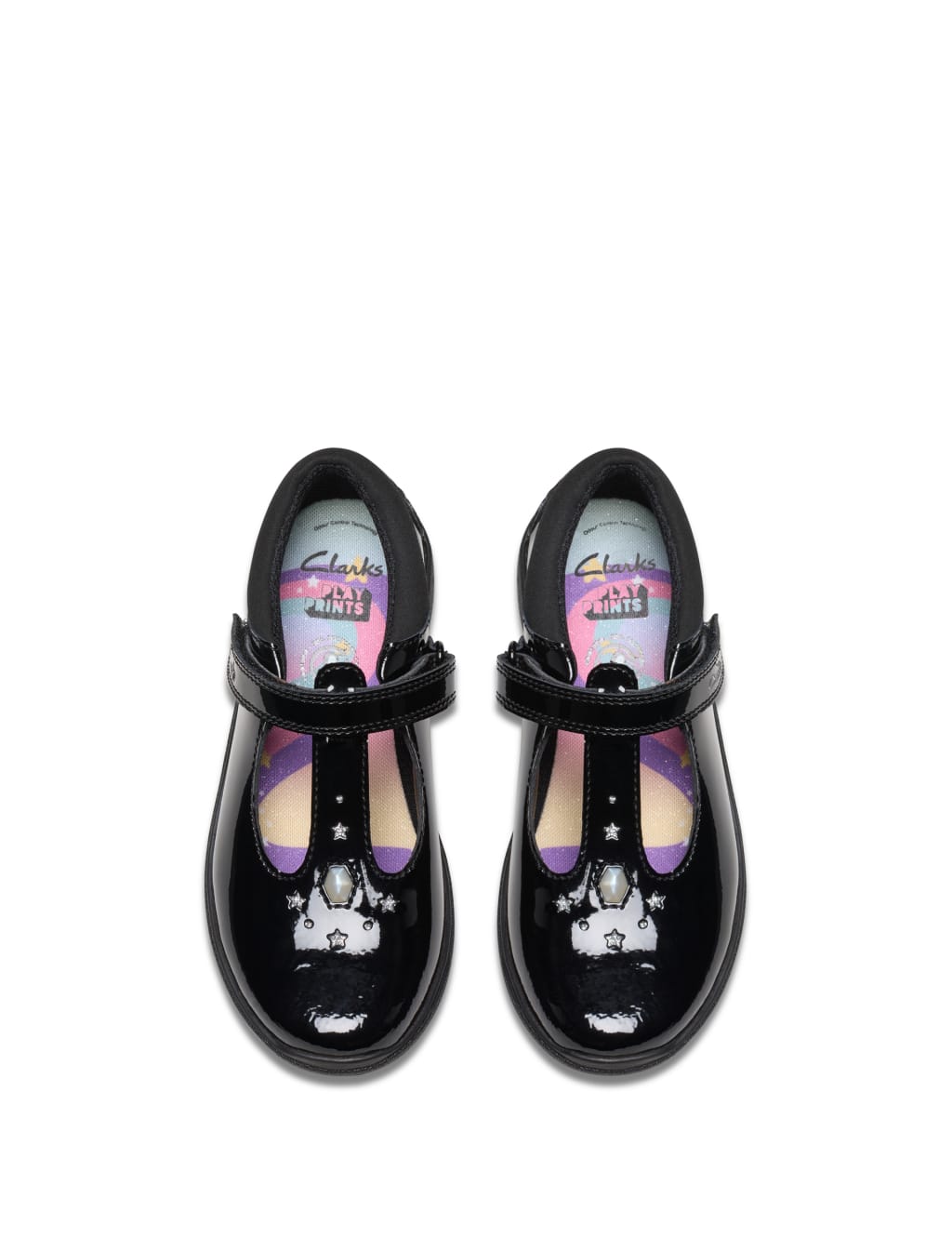 Kids' Leather Riptape T Bar Shoes (7 Small - 2½ Large) 2 of 8