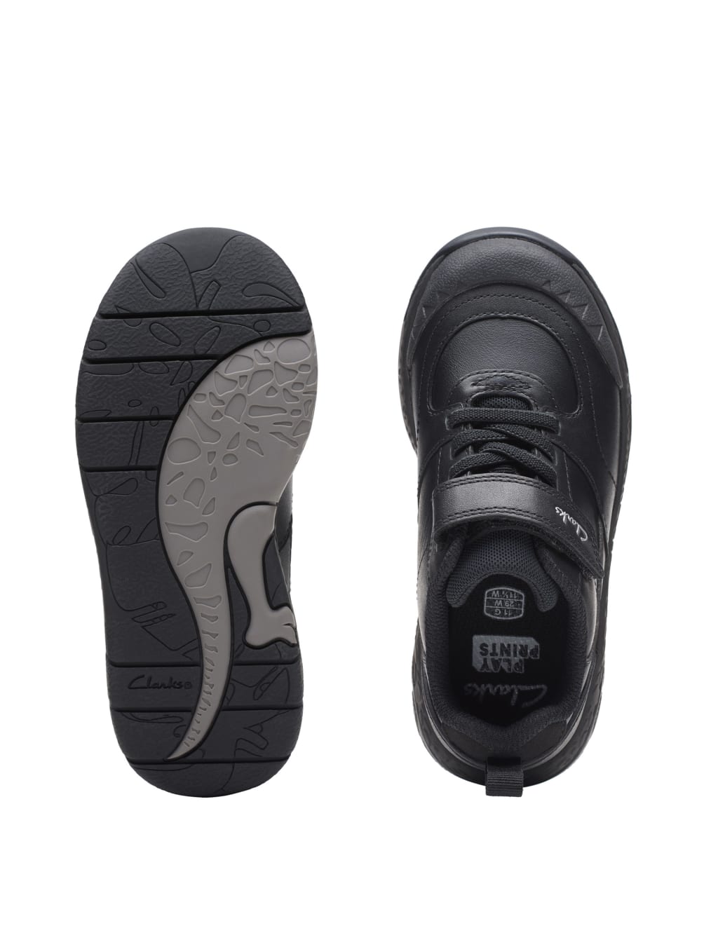 Kids' Leather Riptape Trainers (7 Small - 2.5 Large) 7 of 8