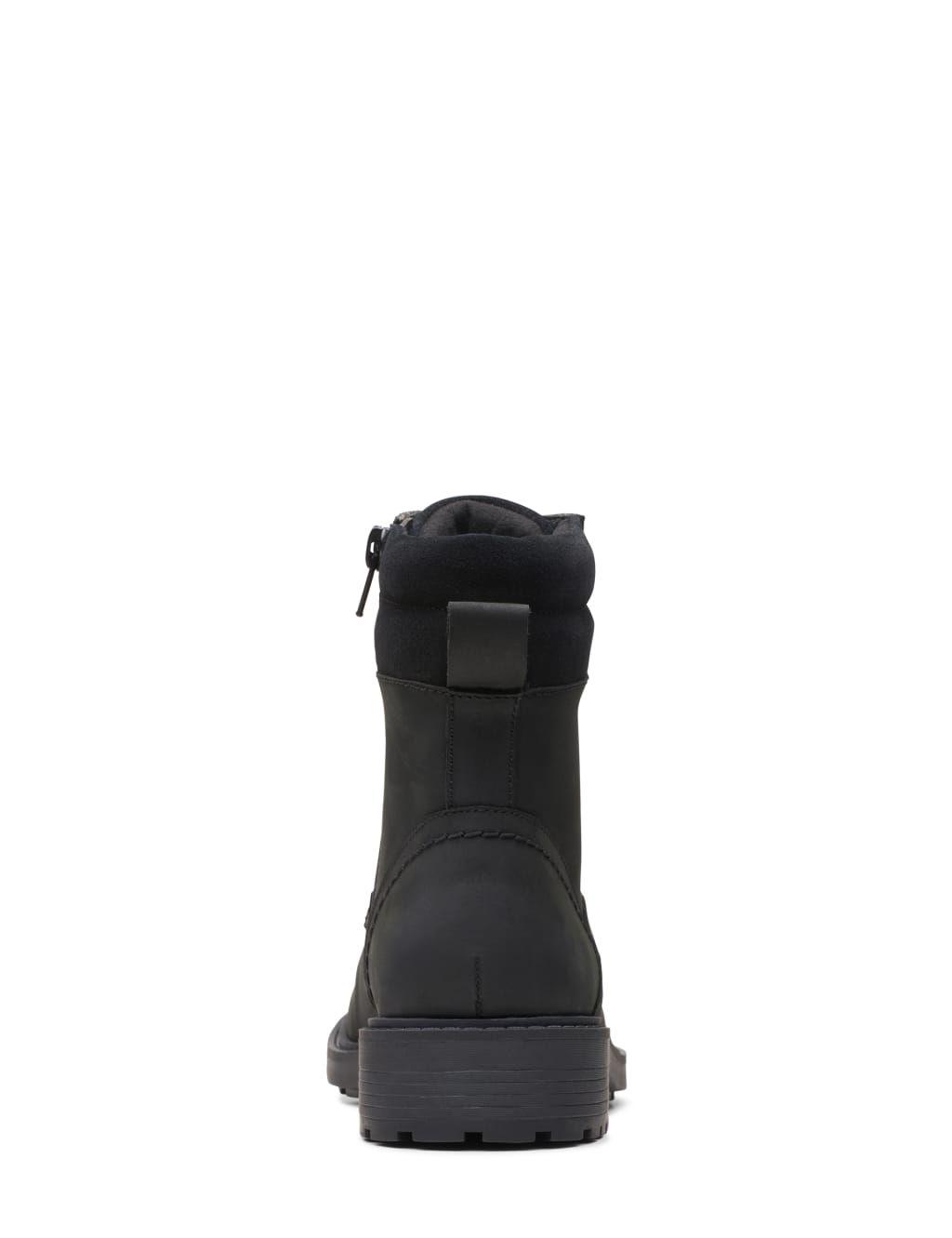 Wide Fit Leather Block Heel Ankle Boots Clarks M S