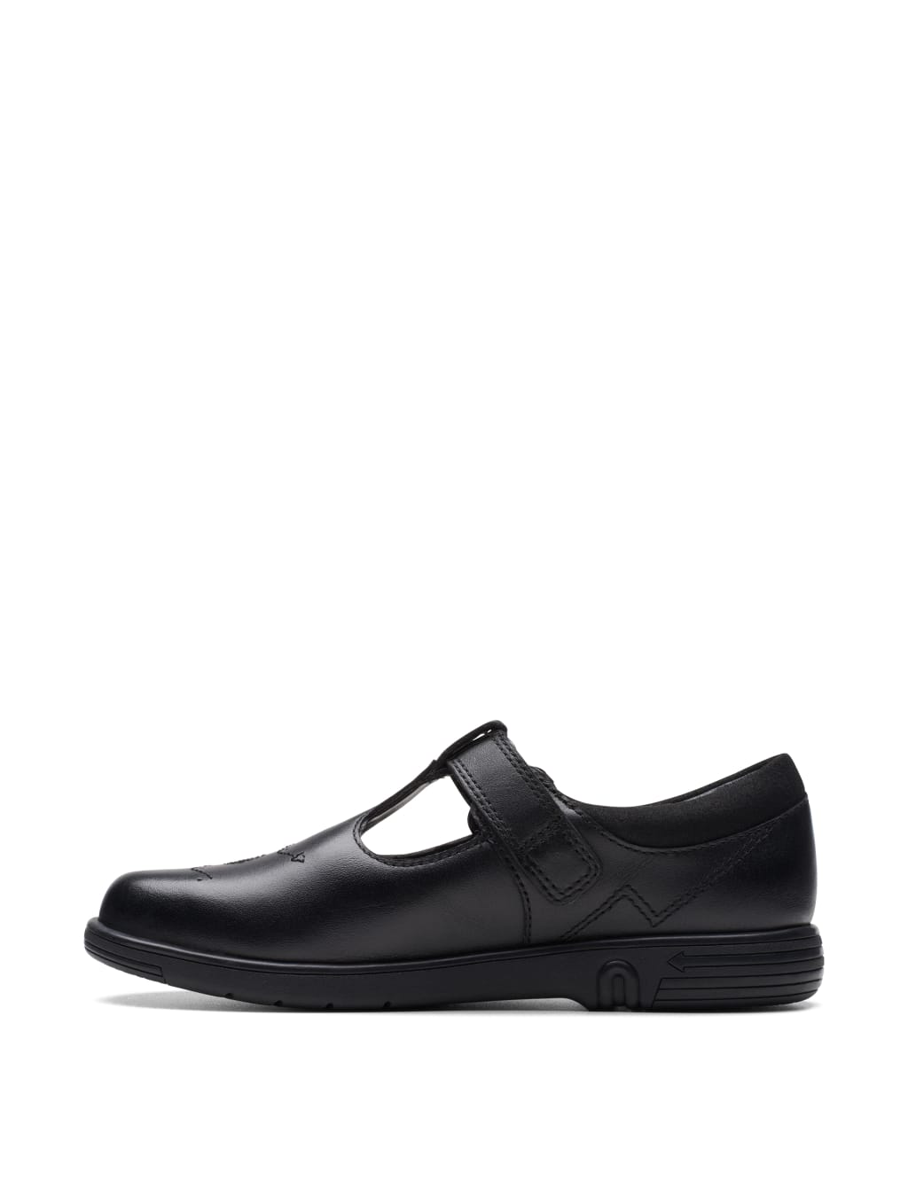 Kids' Leather Riptape T-Bar Shoes (8 Small - 4 Large) 6 of 7
