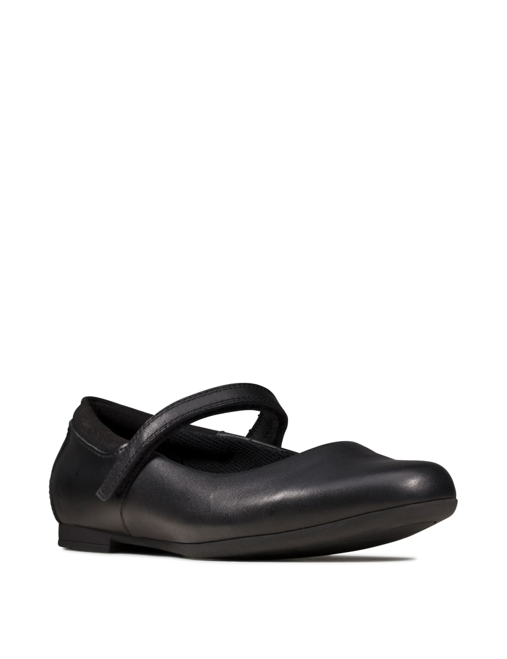 Kids' Leather Riptape Mary Jane School Shoes (3 Small - 5½ Small) 2 of 7