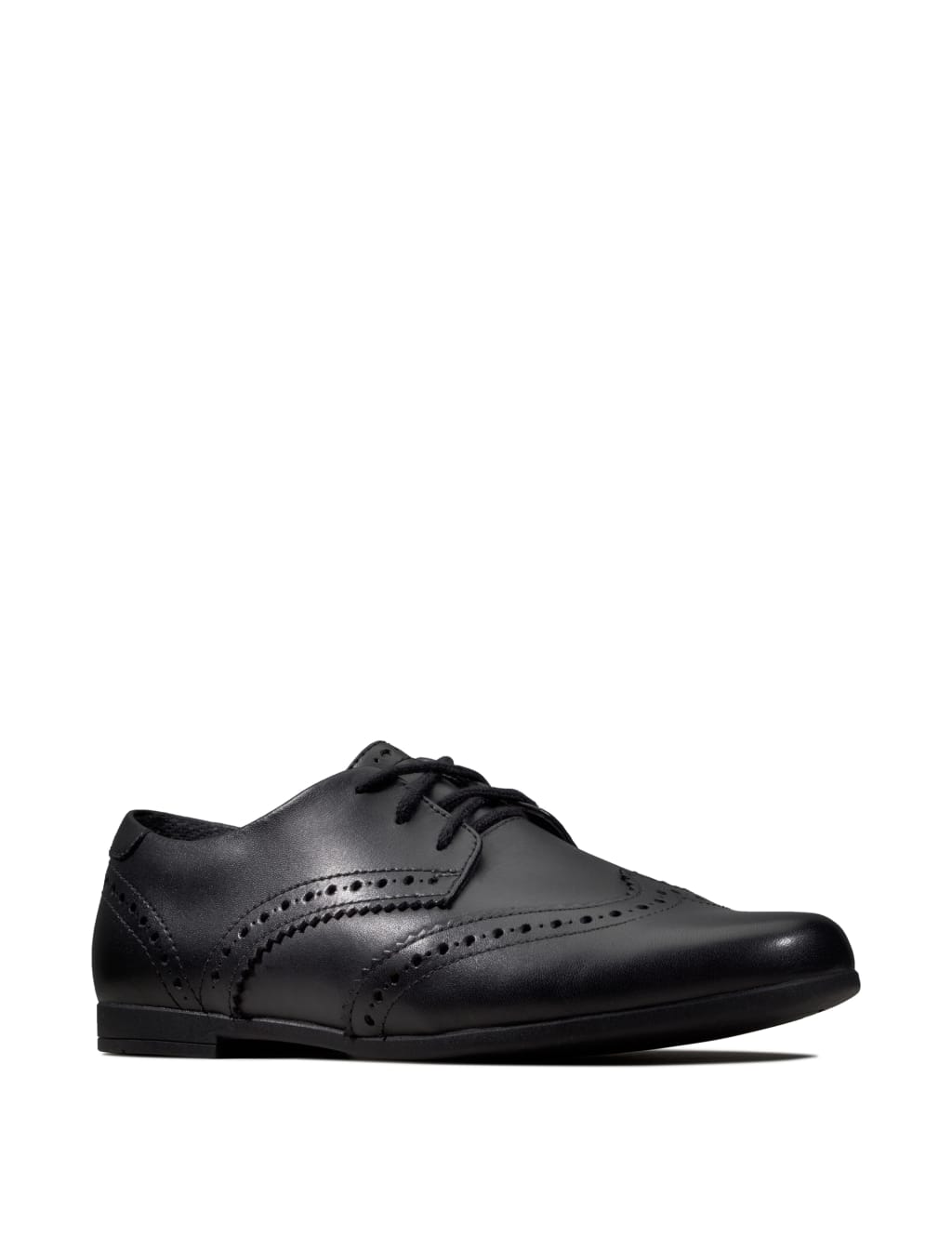 Kids Leather Lace Brogues 3 Small 8 Small Clarks M S