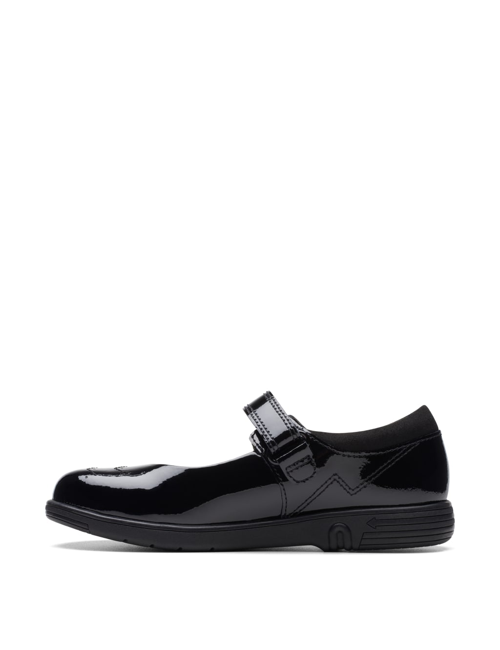 Kids' Patent Riptape Mary Jane School Shoes (8 Small - 2½ Large) 6 of 7