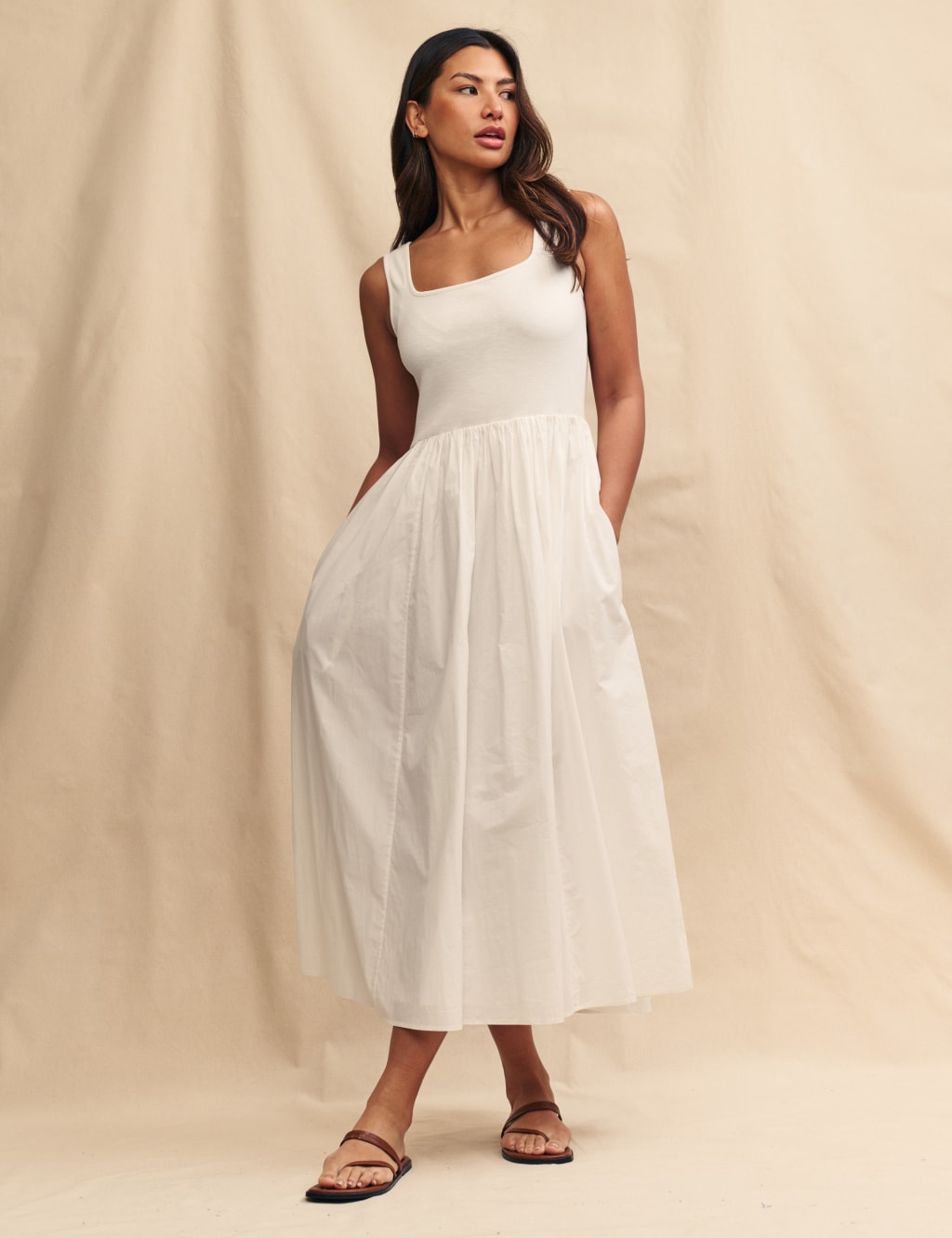 Ladies midi skater dress deals