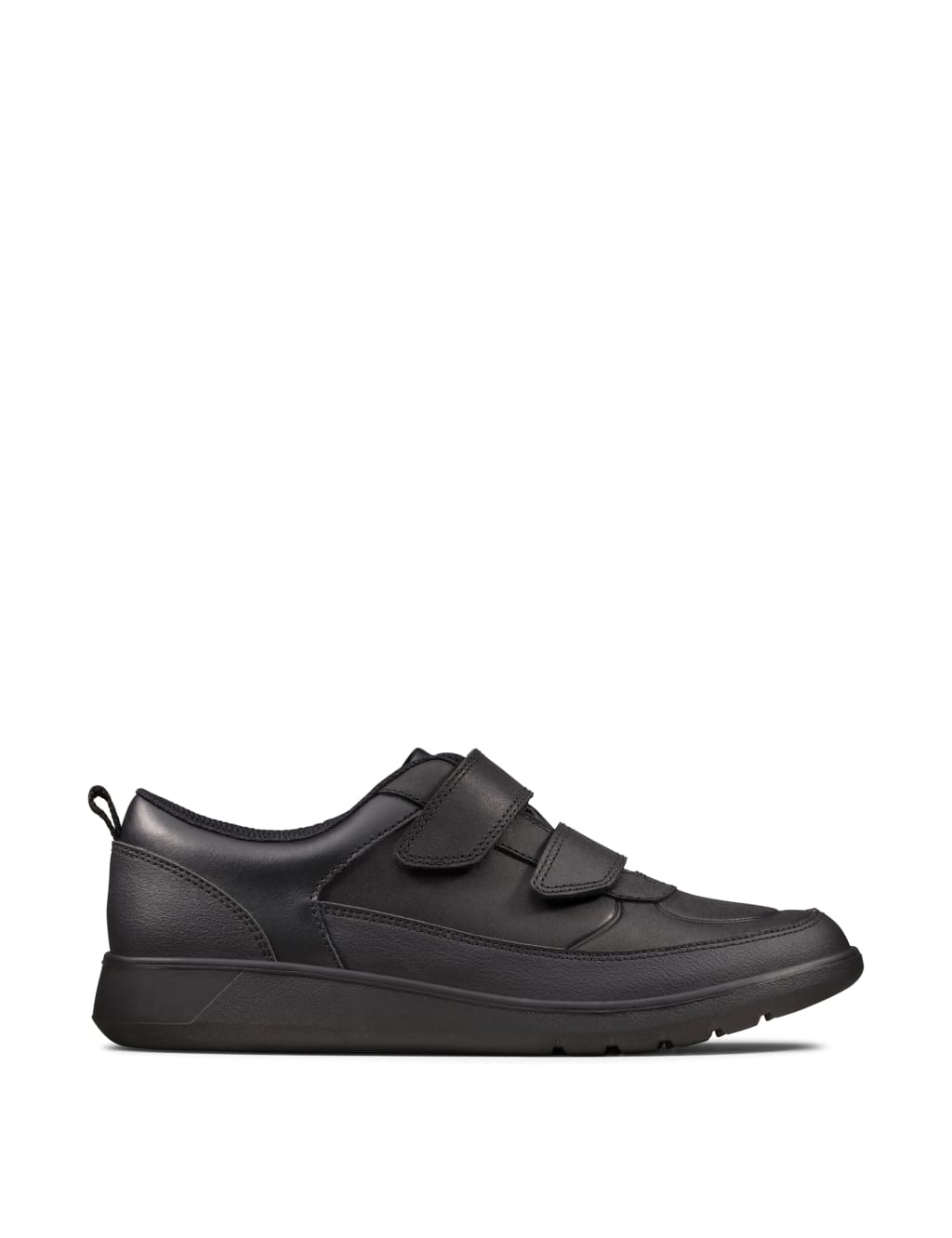 Kids Leather Riptape School Shoes 3 Small 9 Small Clarks M S