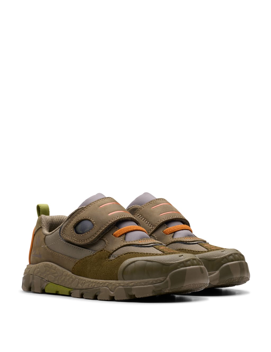 Kids Leather Riptape Dinosaur Trainers 7 Small 9.5 Small Clarks M S
