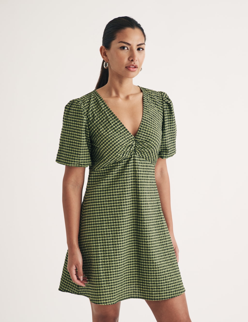 Checked skater dress 2025