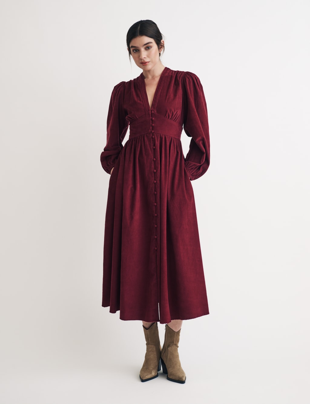M and s red dress sale