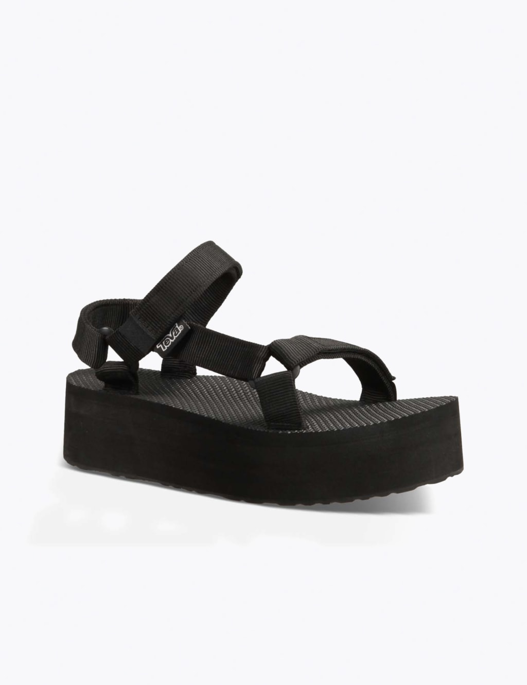 Platform black tevas shop