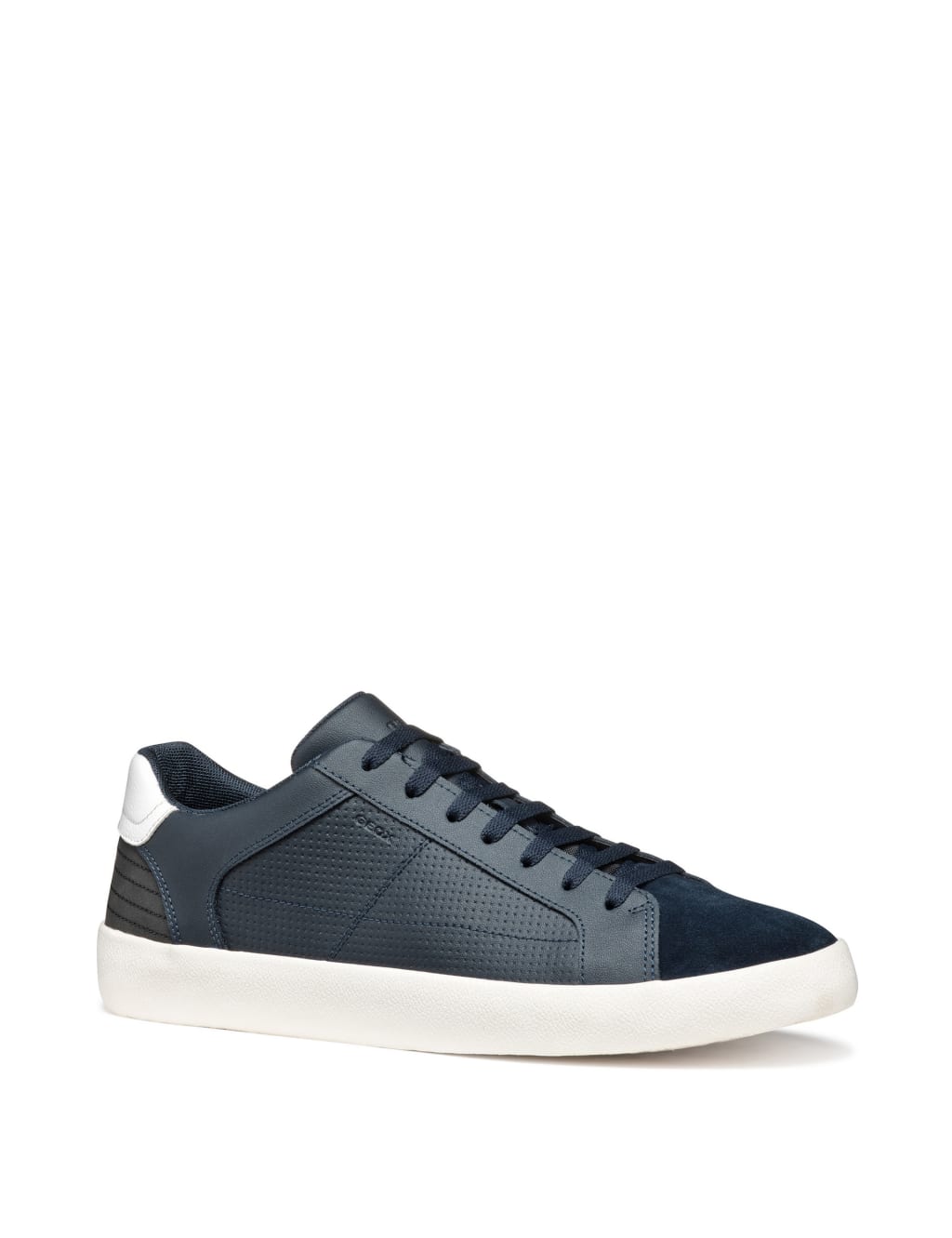 Wide Fit Leather Lace Up Trainers 2 of 6