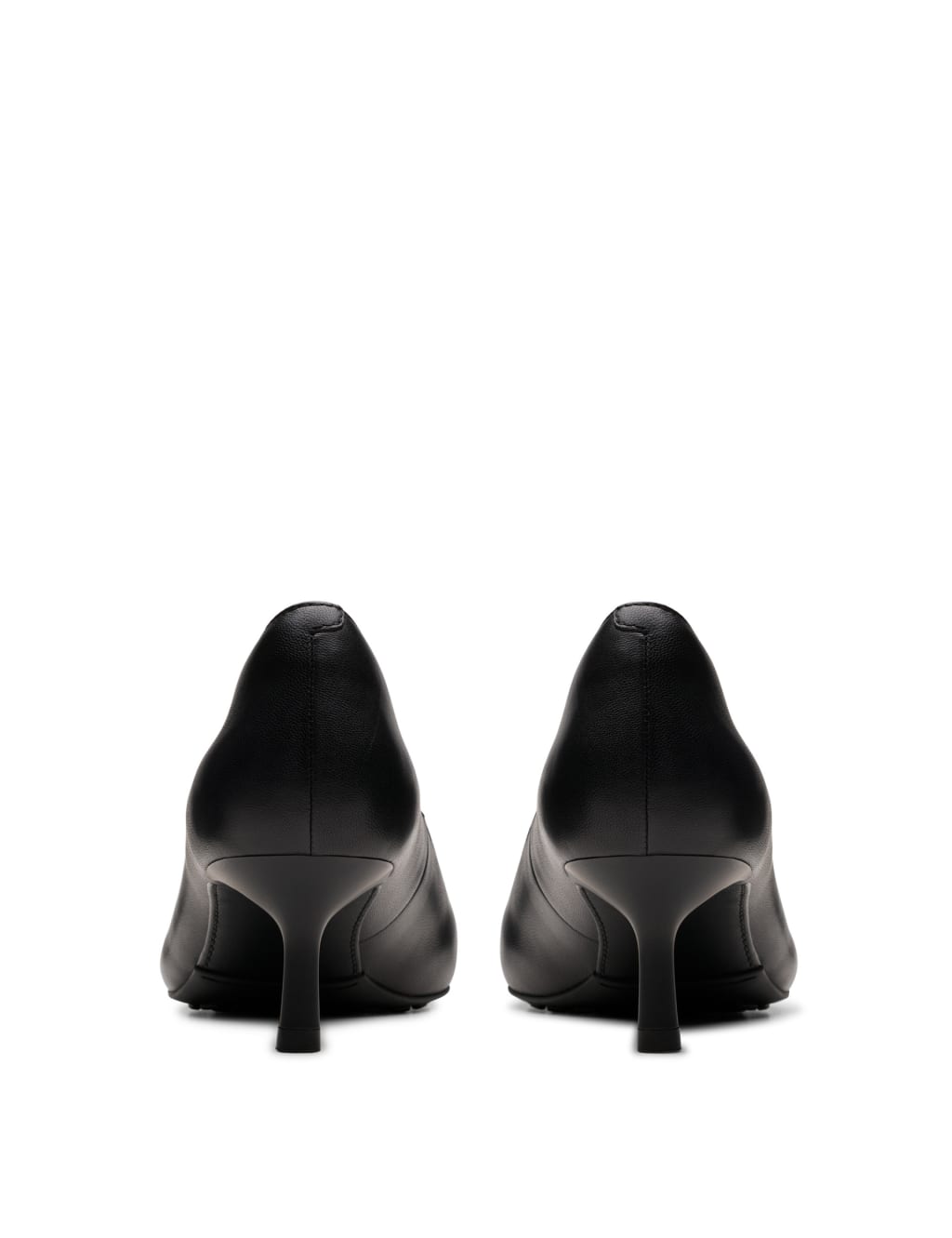 Leather Metallic Kitten Heel Court Shoes Clarks M S