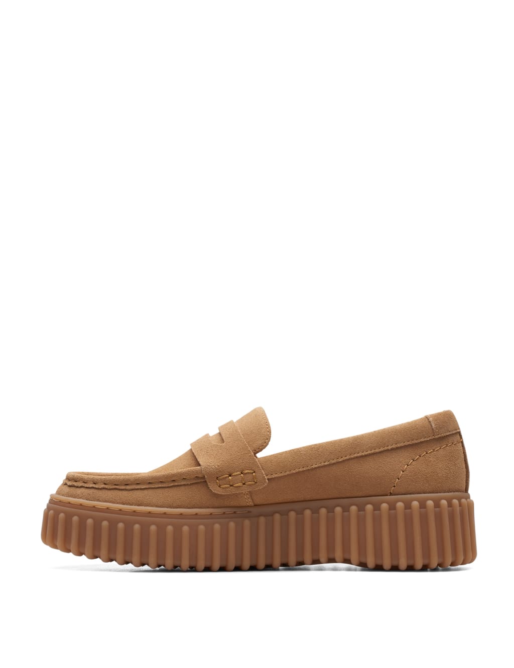 Suede Slip On Flatform Loafers 5 of 7