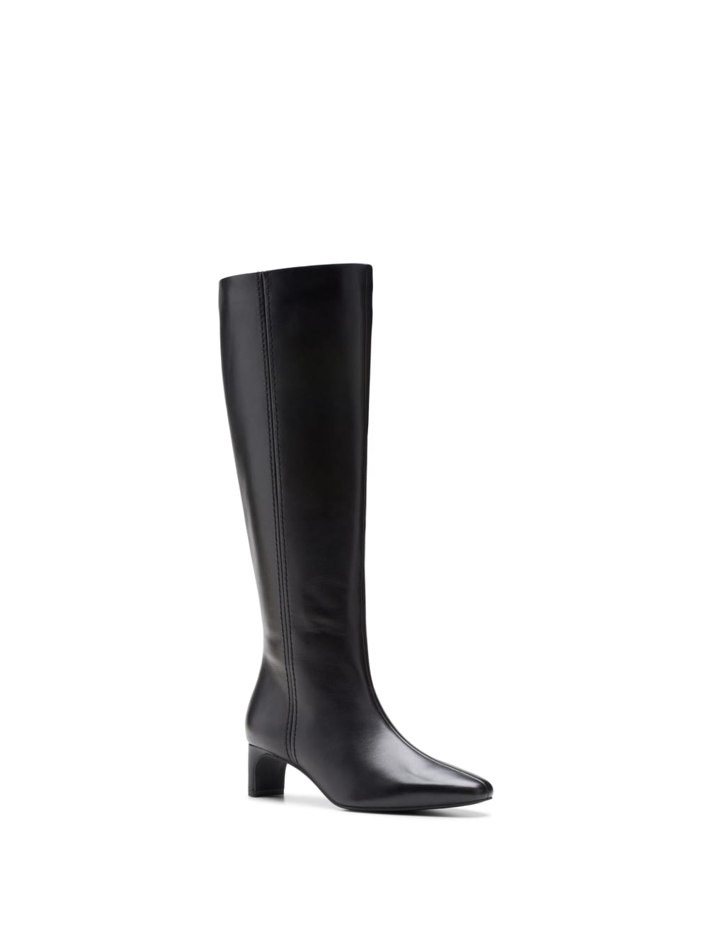 Leather Stiletto Heel Knee High Boots 7 of 7