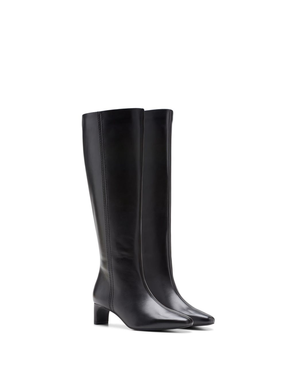 Leather Stiletto Heel Knee High Boots 2 of 7