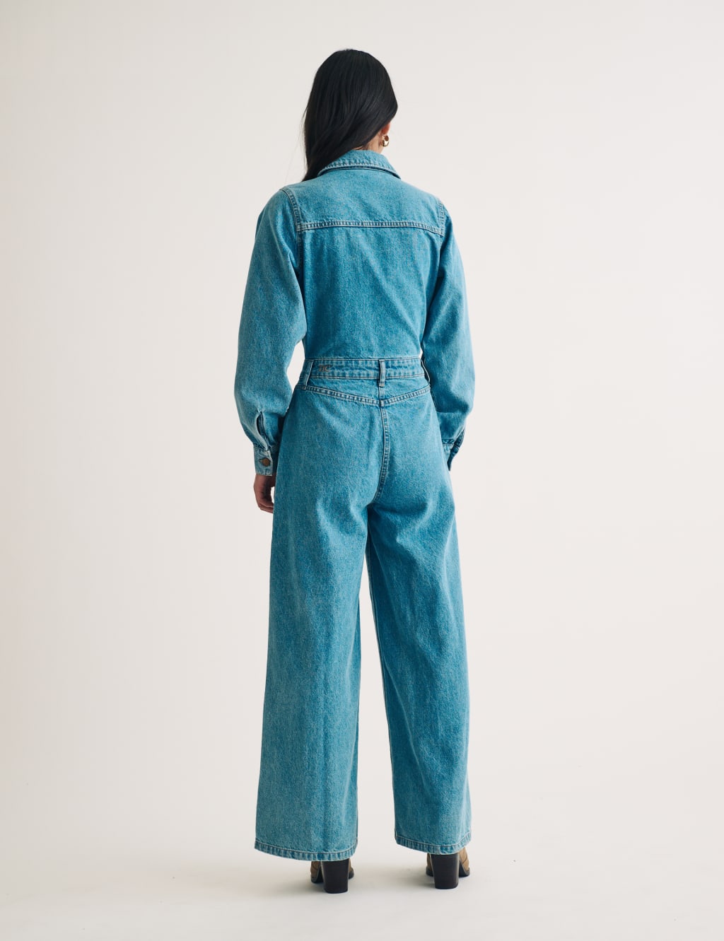 Denim Wide Leg Jumpsuit Nobody s Child M S