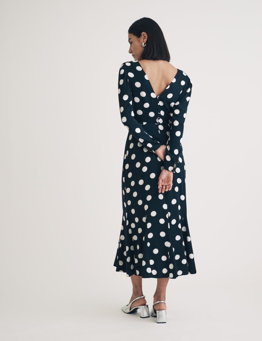 Polka Dot Midi Tea Dress