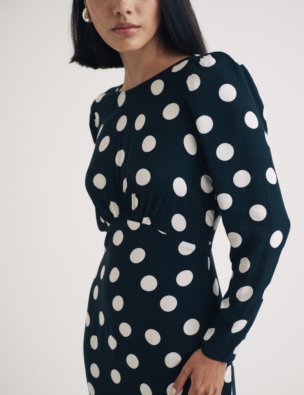 Lipsy clara and polka dot midi dress clearance