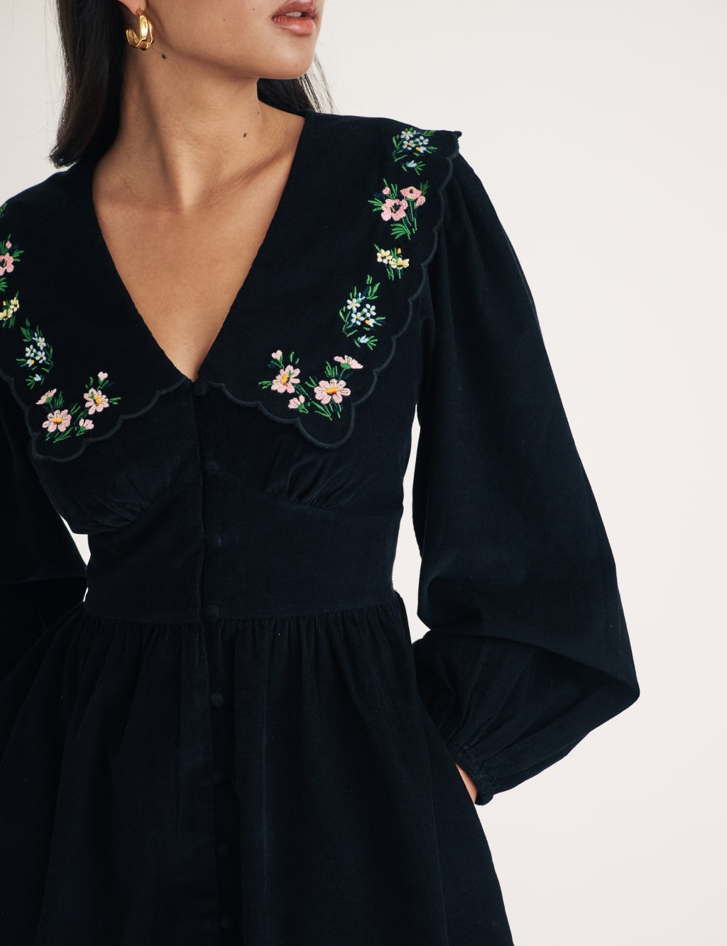 Cord skater dress deals