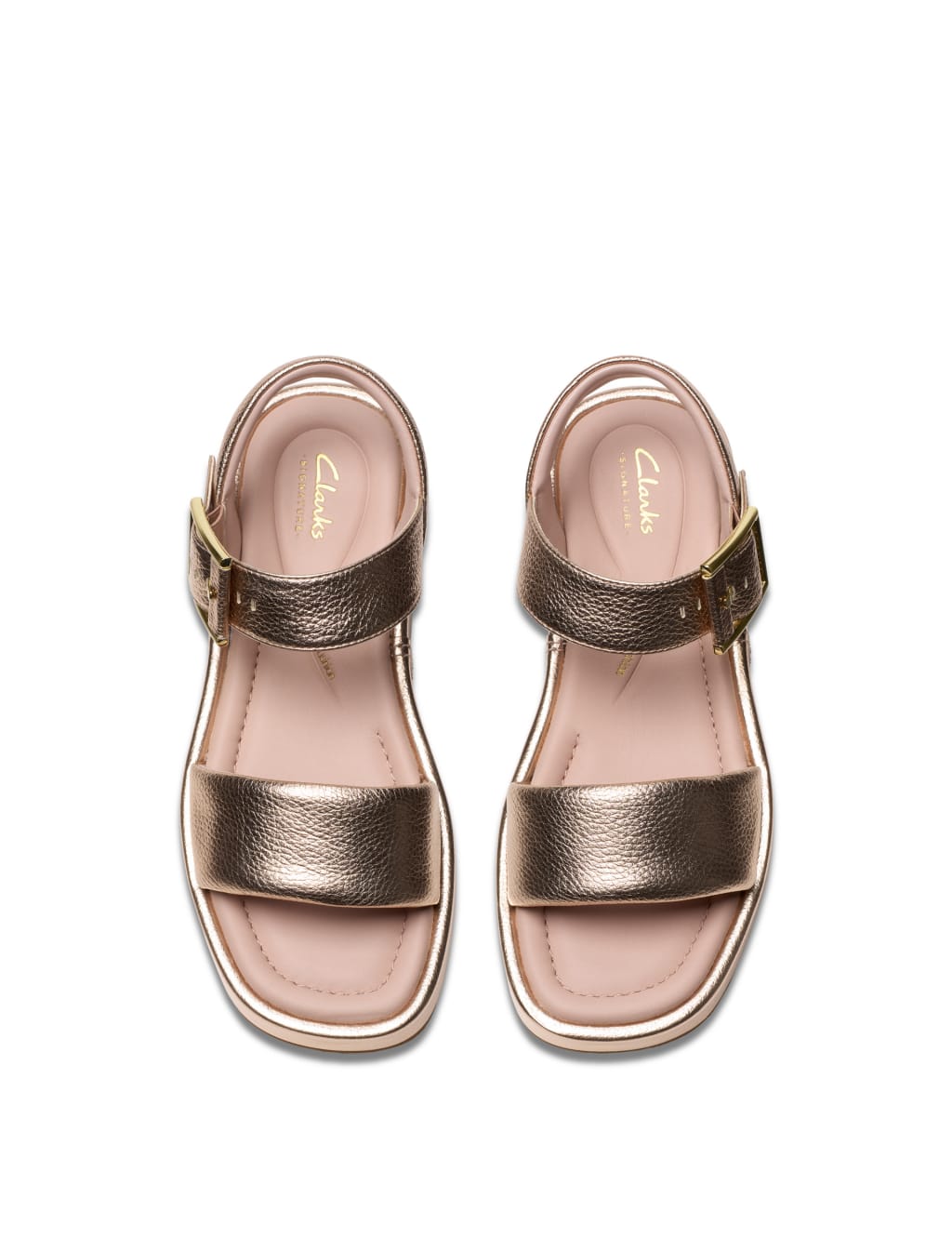 Leather Ankle Strap Flat Sandals 6 of 7