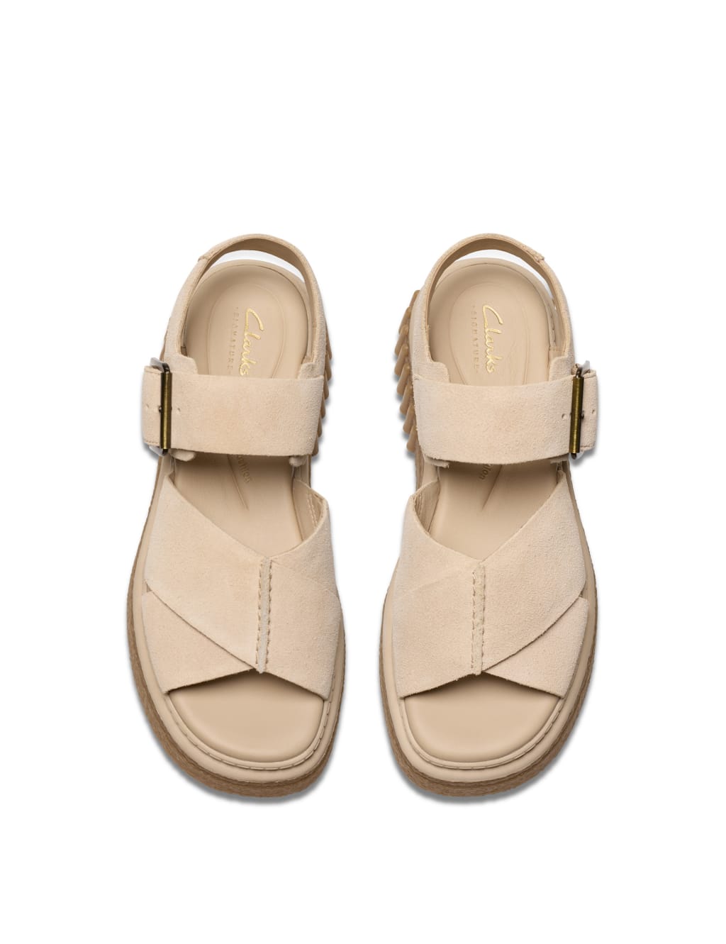 Leather Crossover Ankle Strap Flatform Sandals 6 of 7