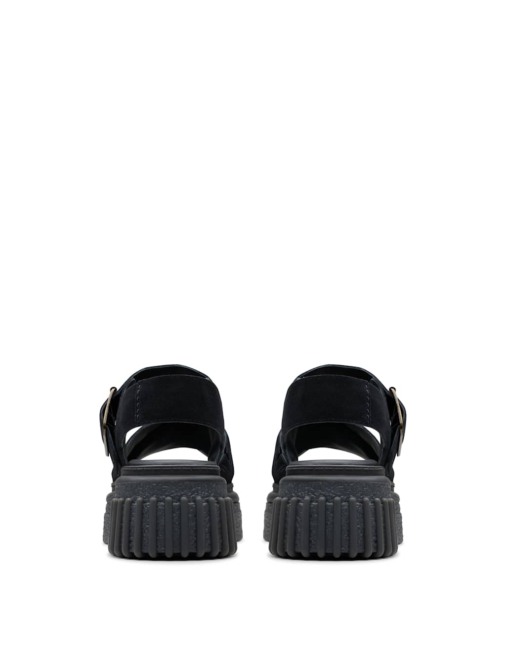 Leather Crossover Ankle Strap Flatform Sandals 5 of 7