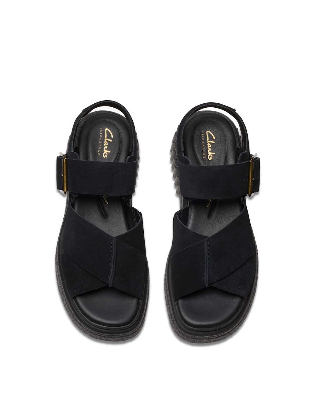 Leather Crossover Ankle Strap Flatform Sandals 6 of 7