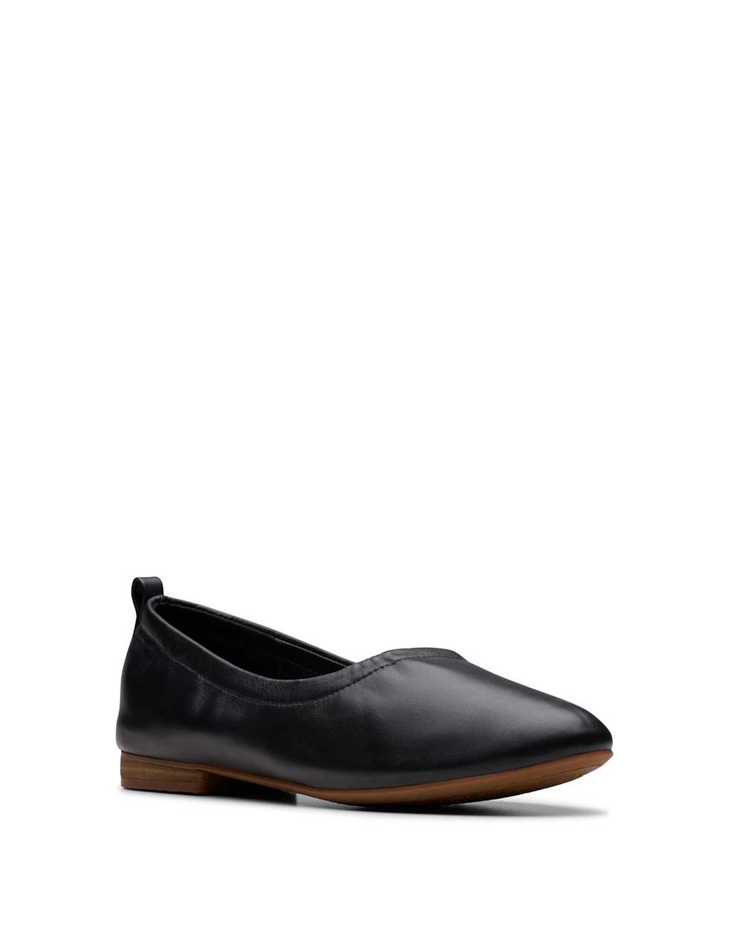 Wide Fit Leather Slip On Block Heel Pumps 7 of 7
