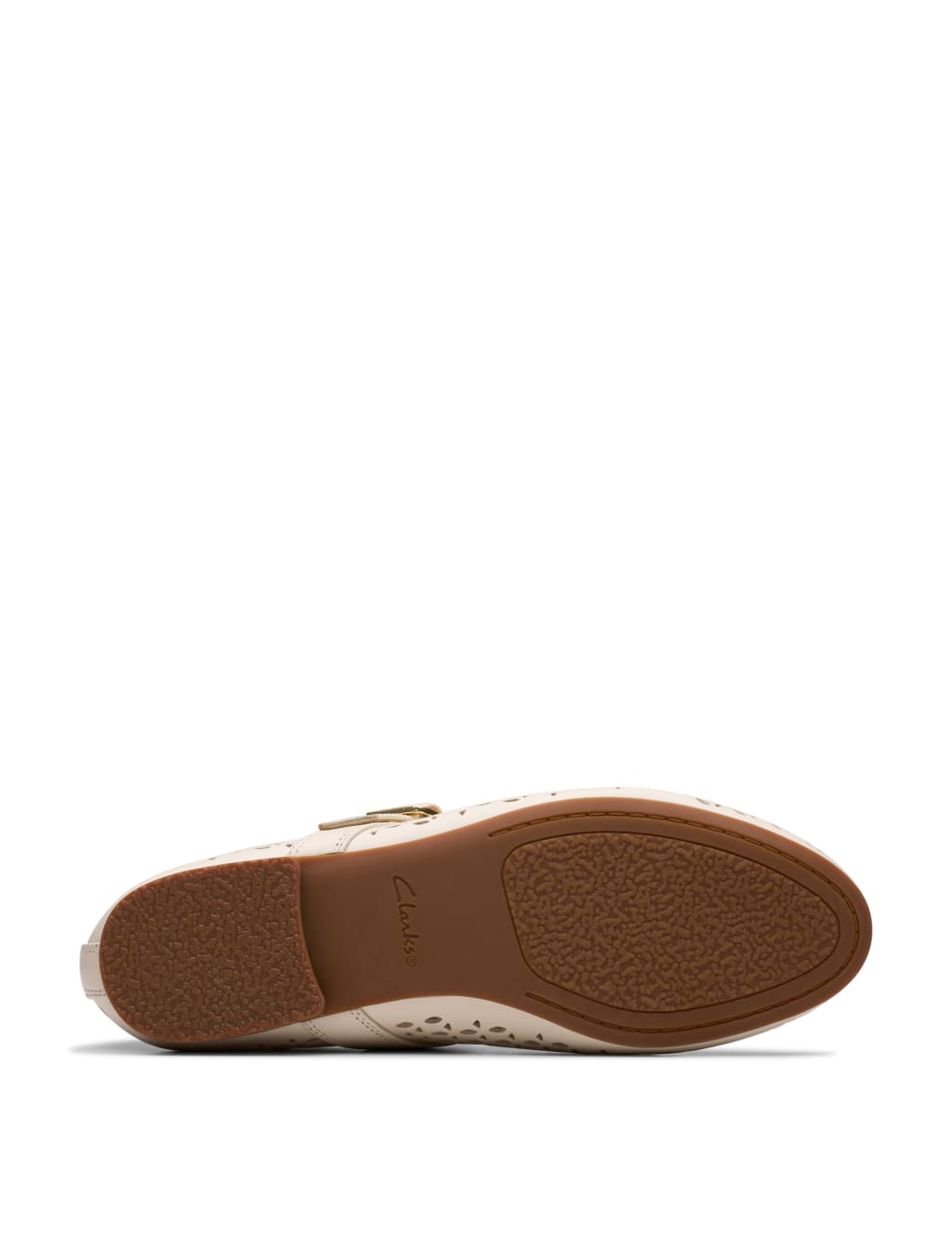 Leather Textured Mary Jane Ballet Pumps 4 of 7