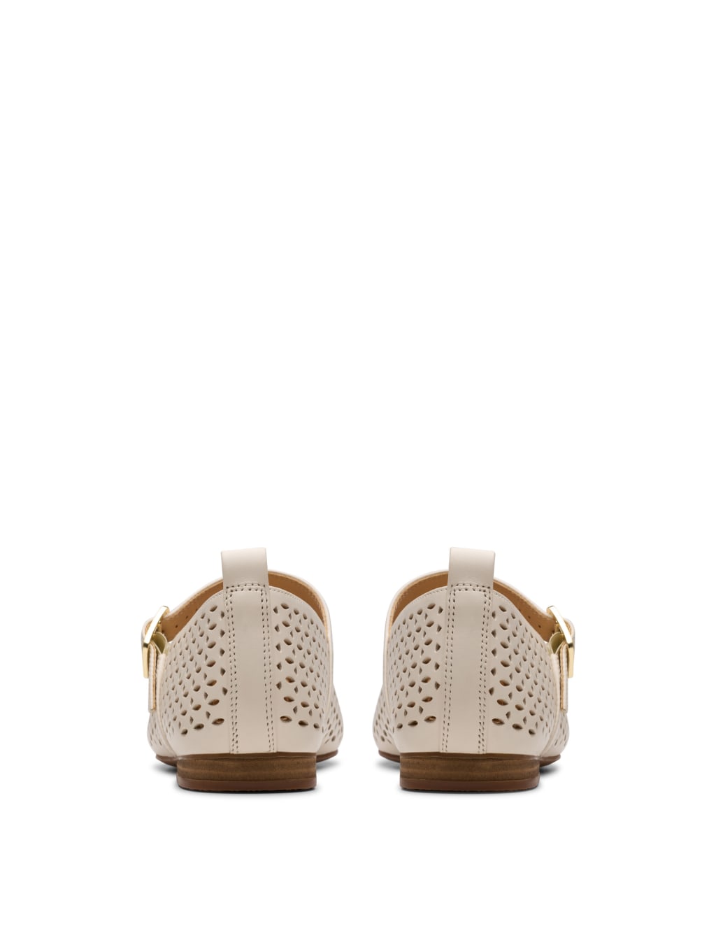 Leather Textured Mary Jane Ballet Pumps 5 of 7