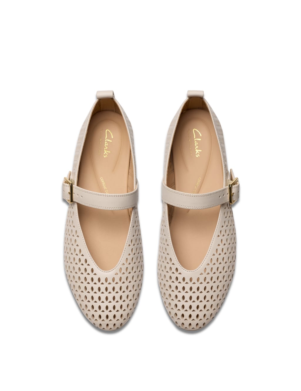 Leather Textured Mary Jane Ballet Pumps 6 of 7