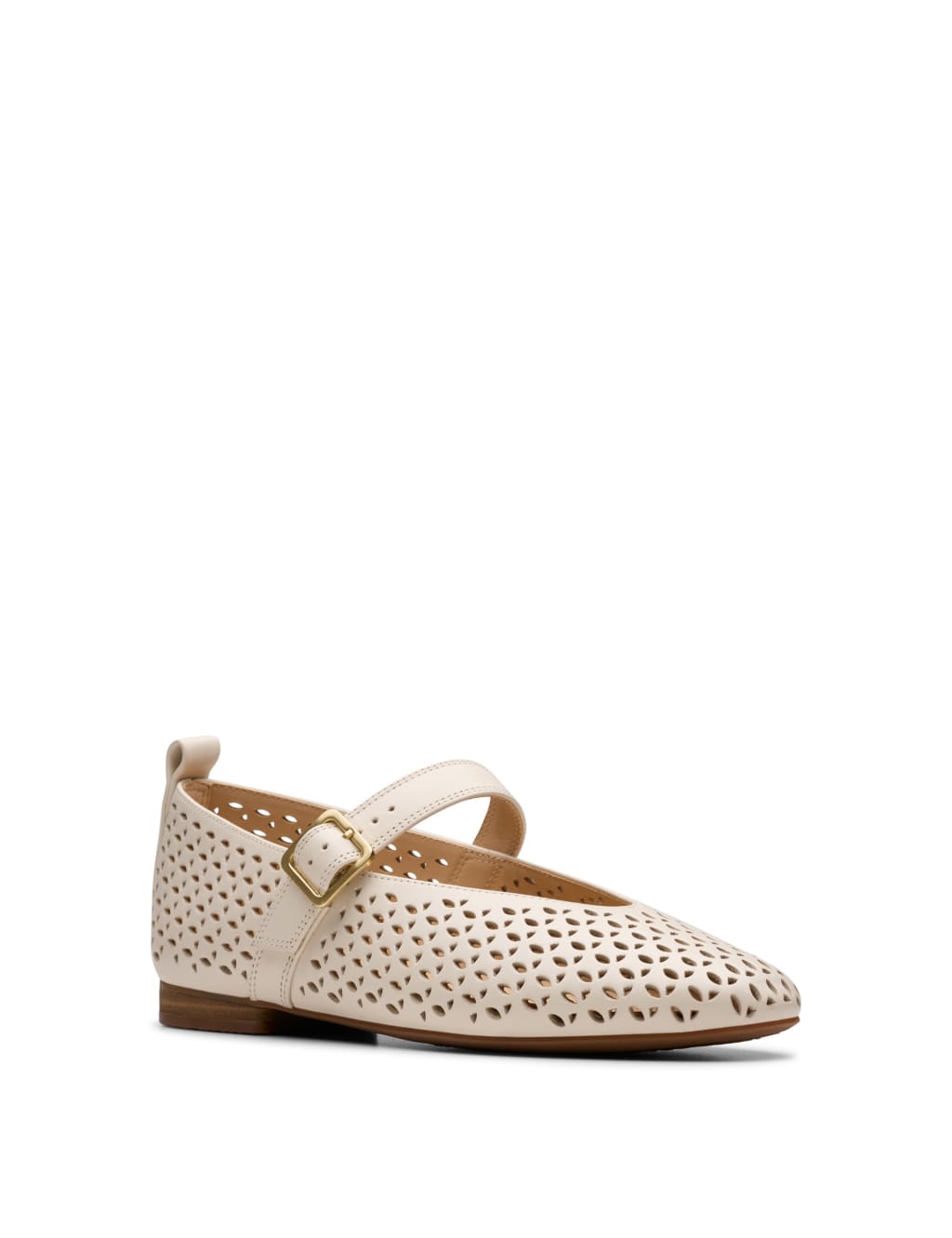 Leather Textured Mary Jane Ballet Pumps 7 of 7