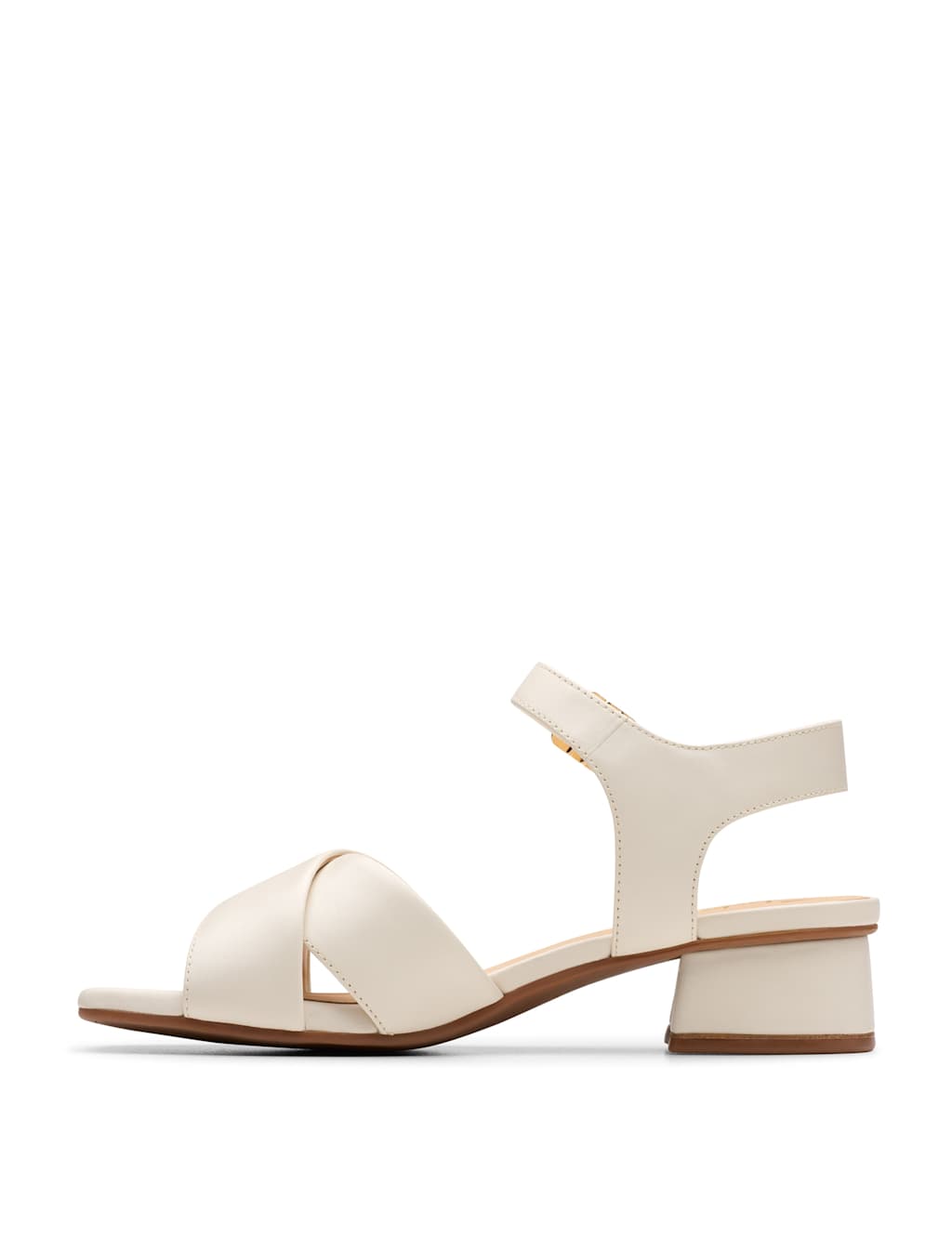 Leather Ankle Strap Block Heel Sandals 4 of 7