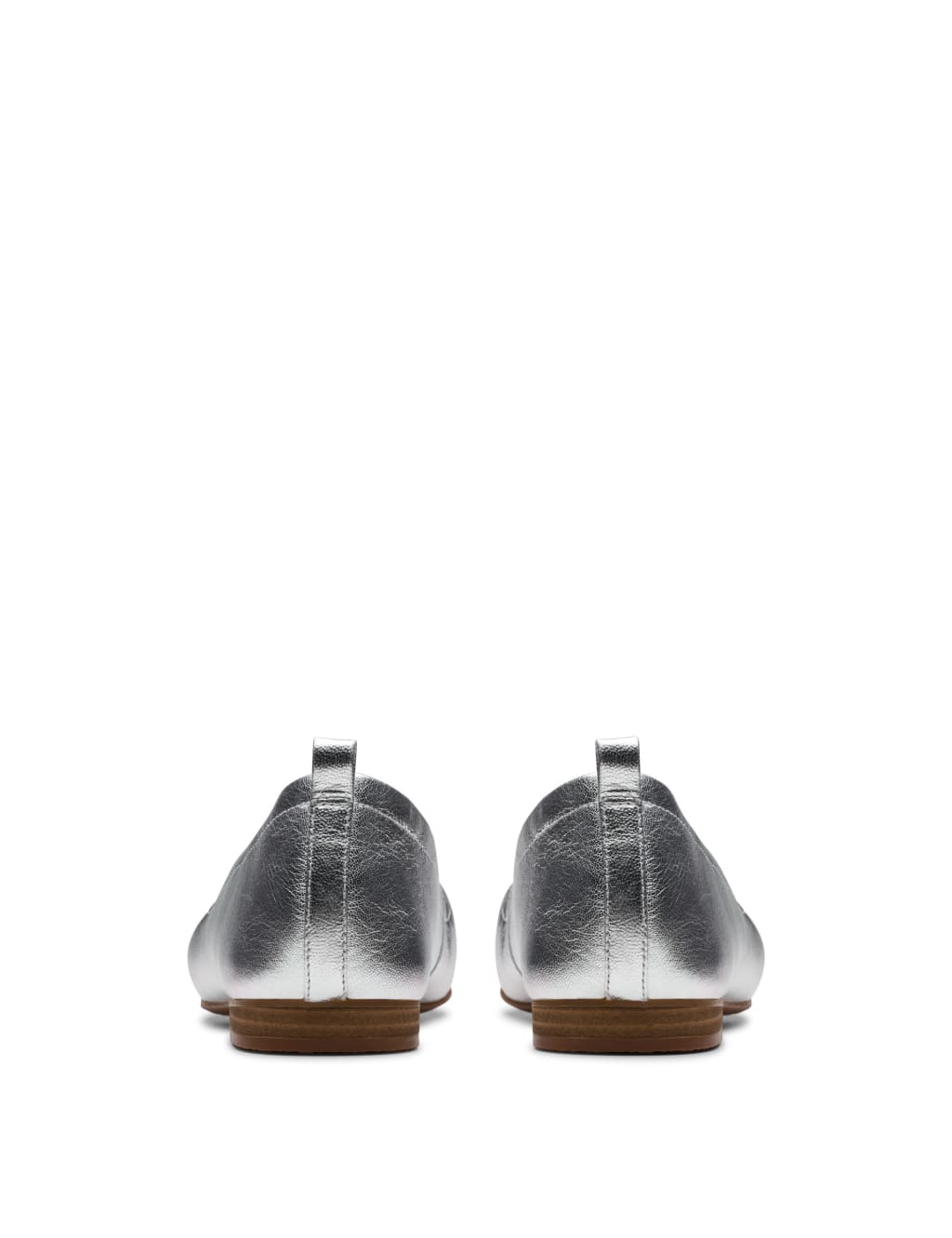 Leather Metallic Flat Pumps 5 of 7
