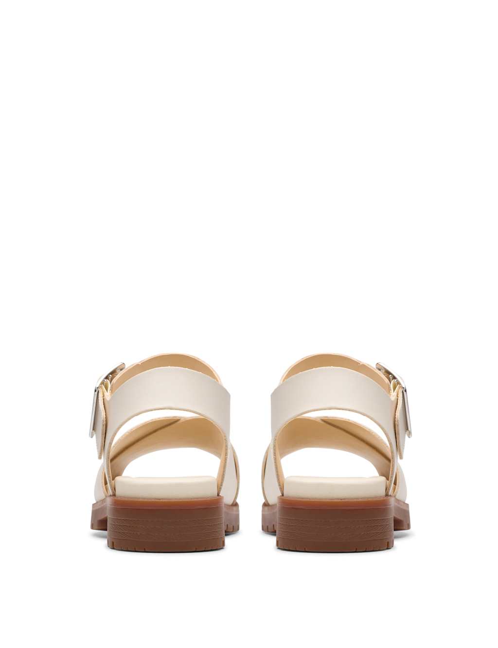 Leather Buckle Footbed Platform Sandals 7 of 7