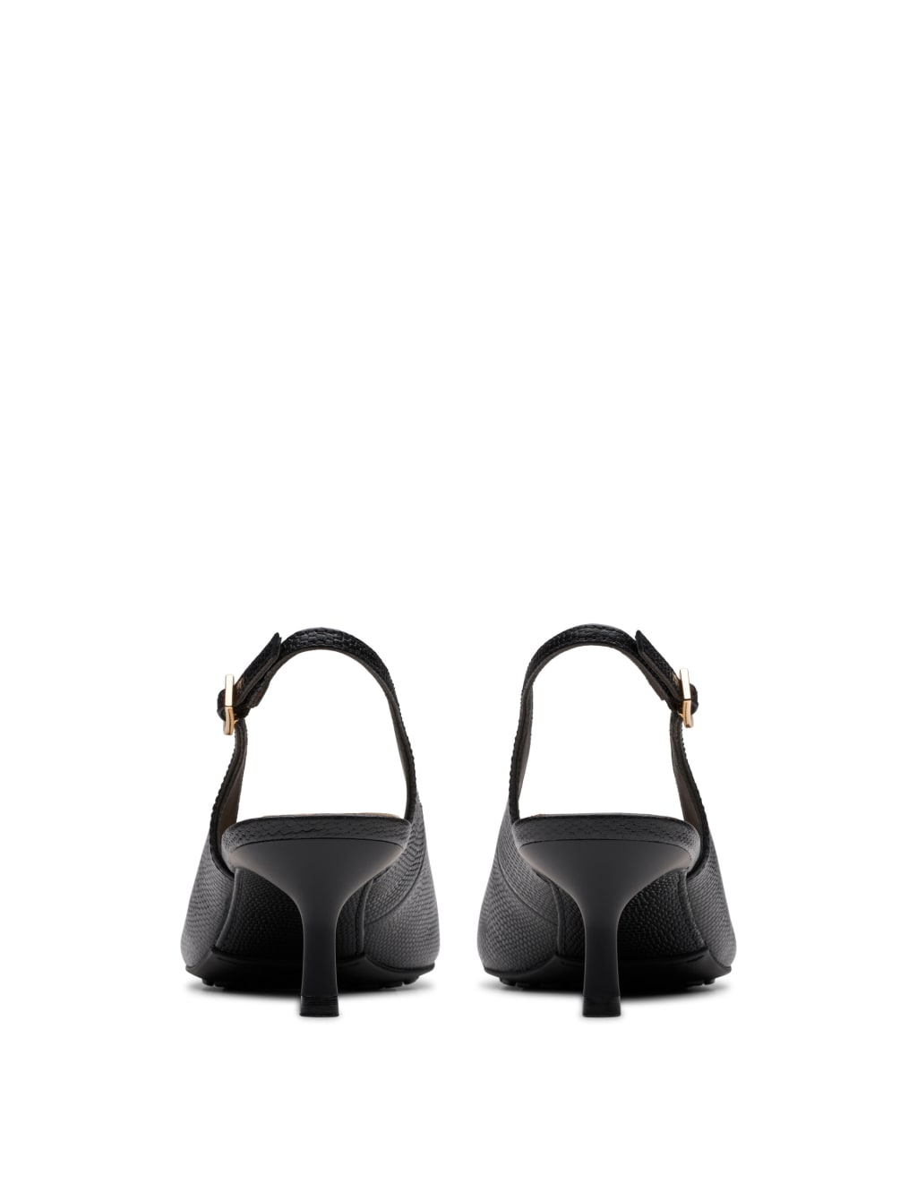 Leather Stiletto Heel Pointed Slingback Shoes 5 of 7