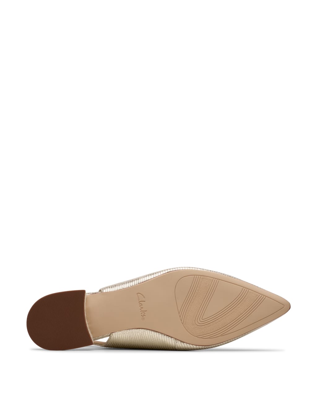 Leather Flat Pointed Slingback Shoes 4 of 7