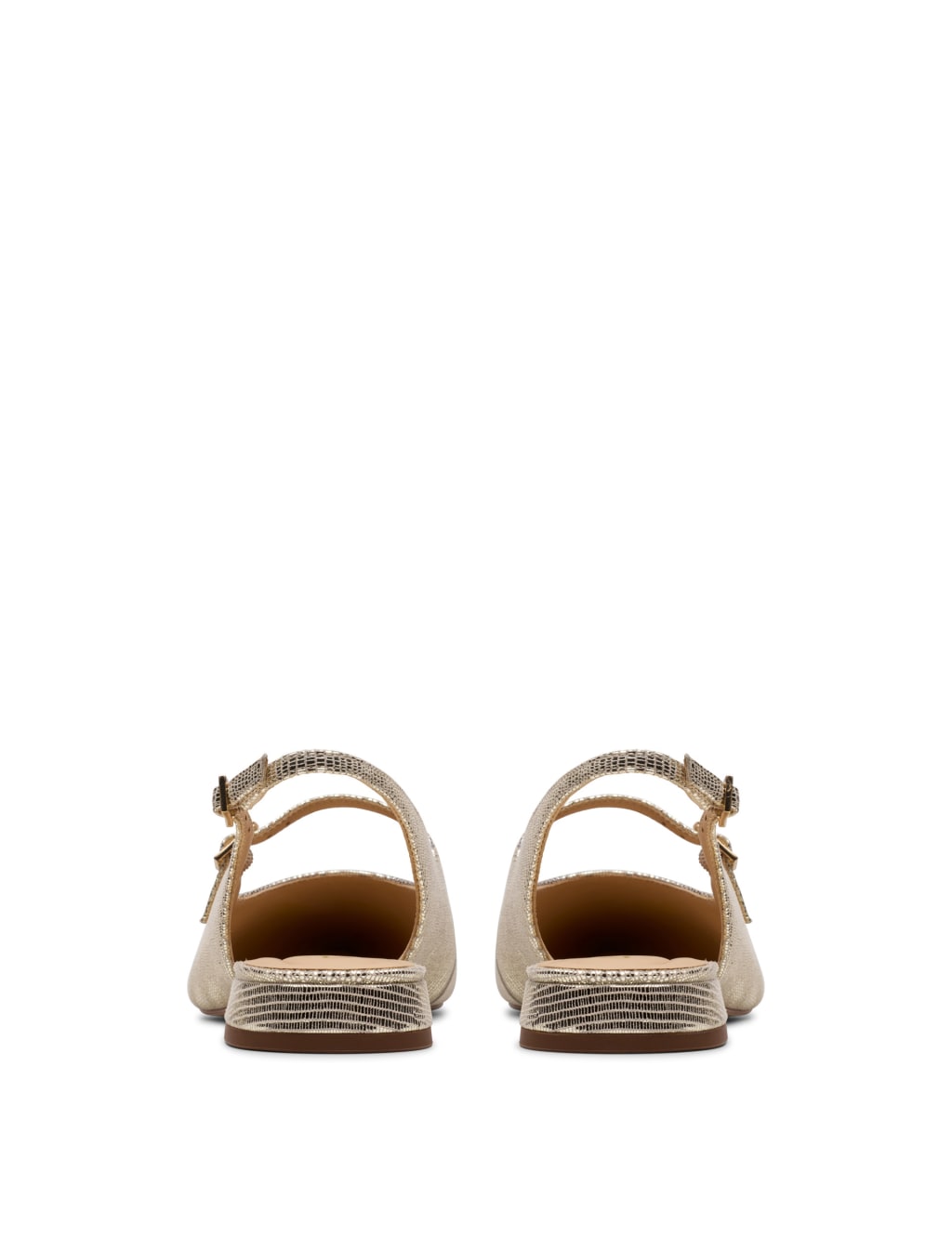 Leather Flat Pointed Slingback Shoes 5 of 7