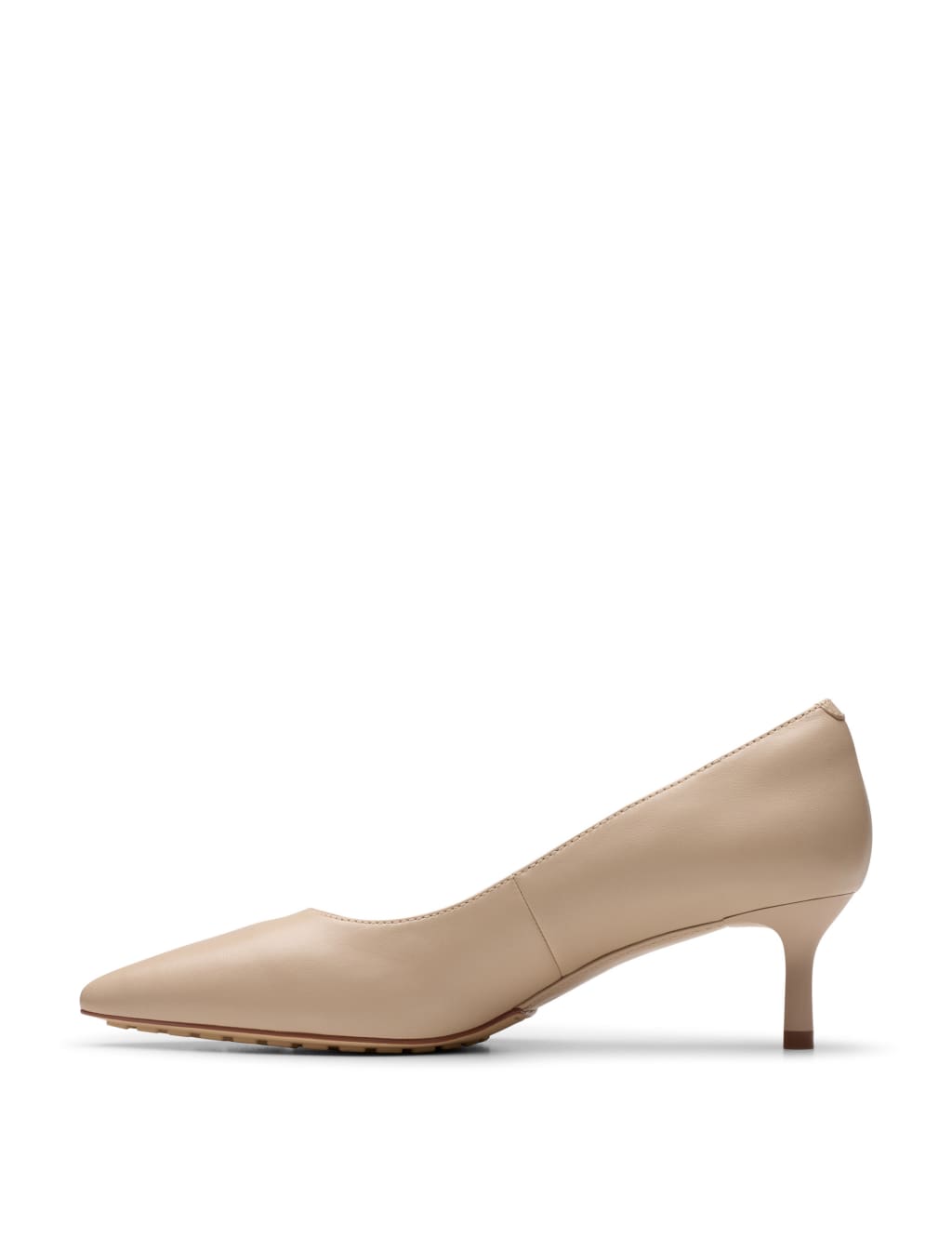 Leather Kitten Heel Pointed Court Shoes 3 of 7