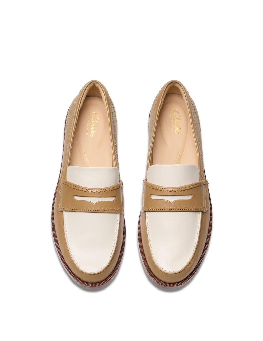 Leather Block Heel Loafers 6 of 7
