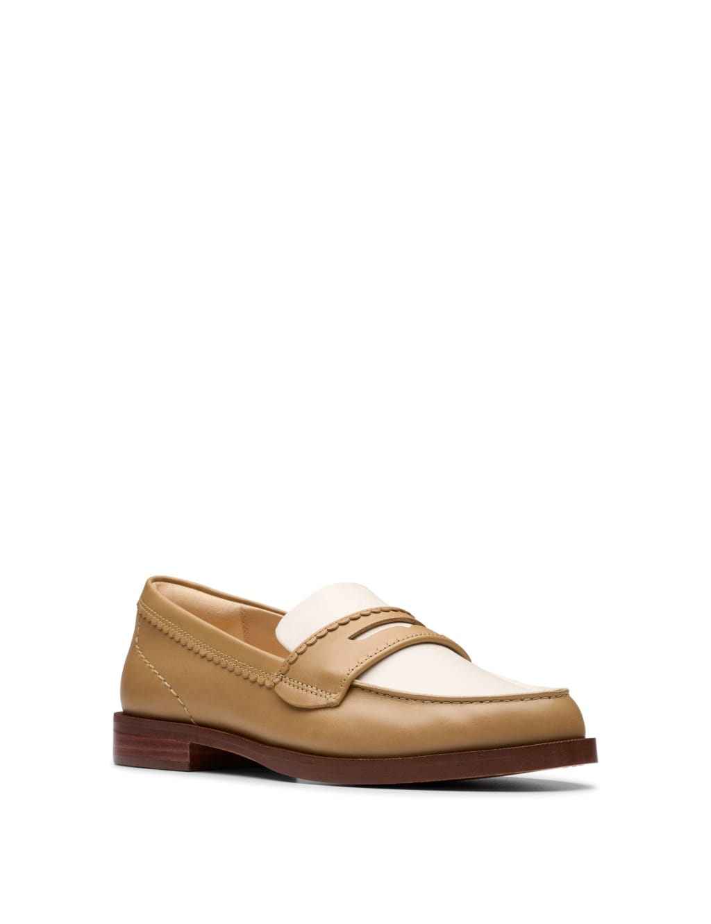 Leather Block Heel Loafers 7 of 7