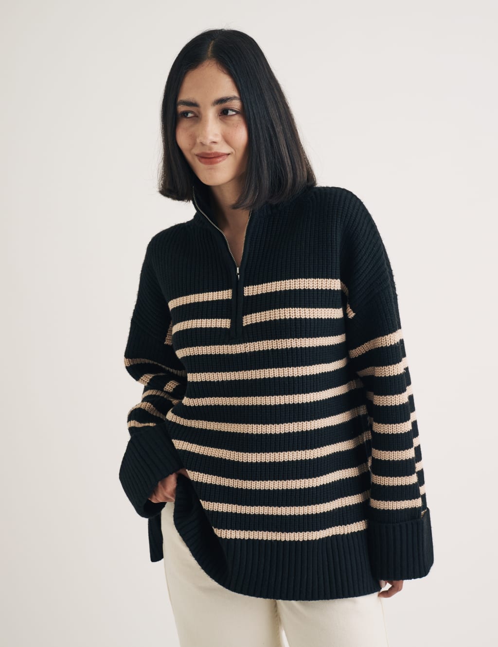 M&s half zip jumper clearance