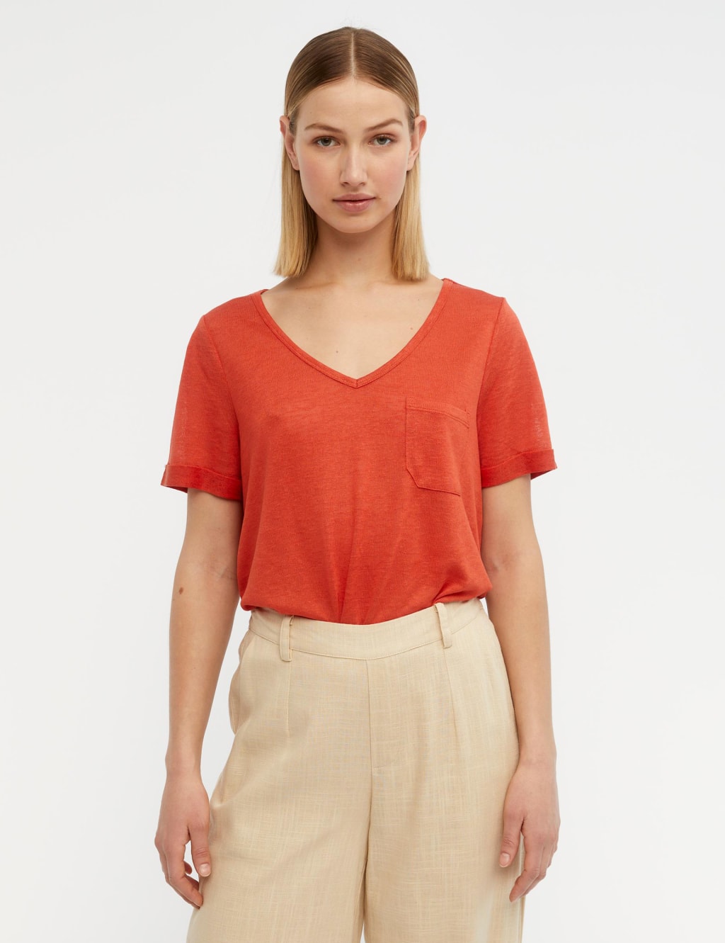 V-Neck Short Sleeve T-Shirt 4 of 4